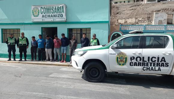 La Policía detuvo a presuntos integrantes de la banda los Explosivos de Achanizo en Caravelí. (Foto: Difusión).