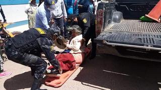 Anciana fue atropellada por una motocicleta en Azángaro