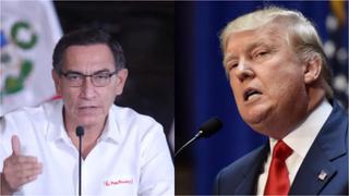 Trump ofrece ayuda a Martín Vizcarra frente al COVID-19 y alaba la respuesta de Perú