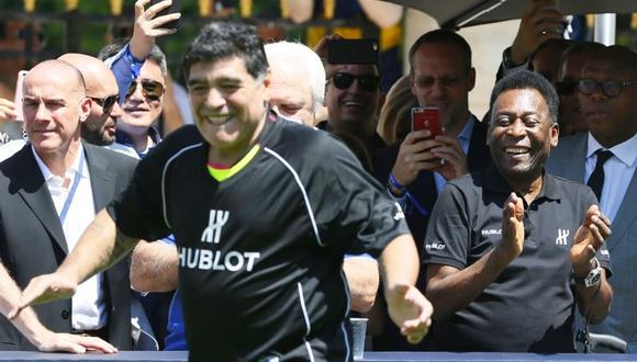 Pelé mostró su pesar tras conocer fallecimiento de Diego Maradona (Foto: AFP)