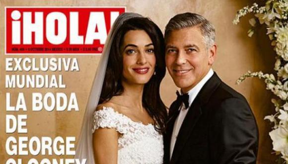 Publican la primera foto oficial de la boda de George Clooney y Amal Alamuddin