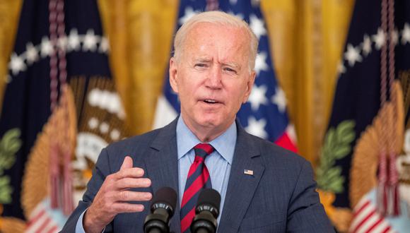 Joe Biden, presidente de Estados Unidos, en conferencia de prensa desde la Casa Blanca. (Foto: EFE)