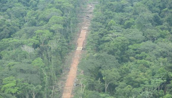 En un sobrevuelo realizado a inicios febrero del 2022 por la Gerencia Regional Forestal y de Fauna Silvestre, se observó la reciente creación de dos presuntas narcopistas en estos territorios.