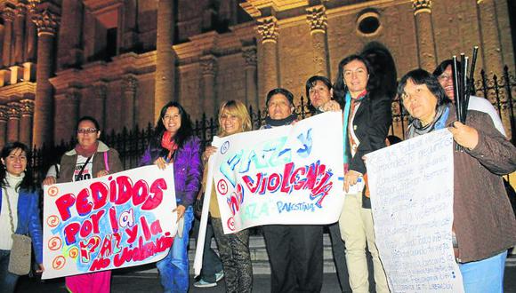 Descendientes de Palestinos  en Arequipa piden paz 