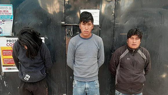 Detienen a presuntos ladrones en el distrito de San Miguel