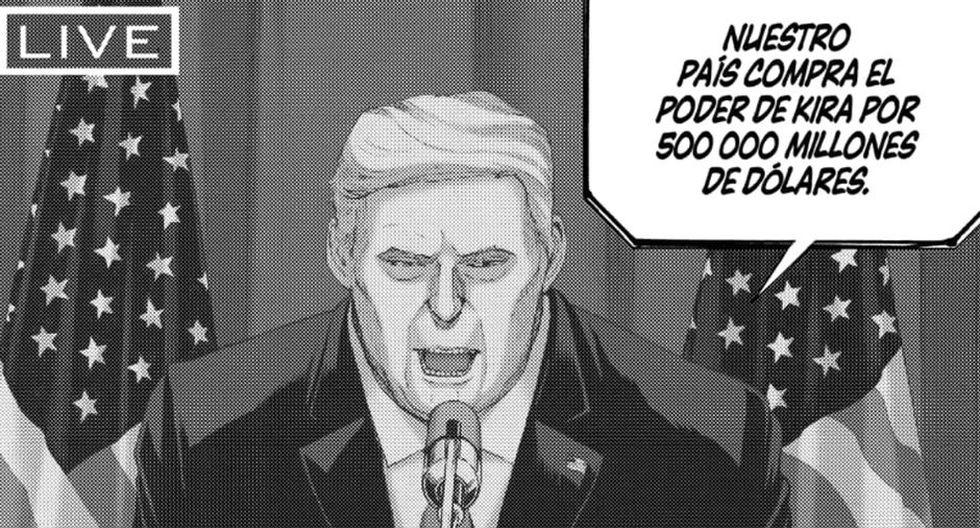 Donald Trump en el nuevo manga de “Death Note”. (Foto: @Furries_R_ppl_2)