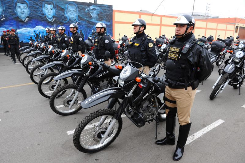 Asbanc donó 28 motos a las Águilas Negras de la PNP