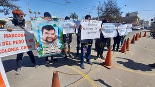 Protestan en el Poder Judicial contra minera de la provincia de Nasca