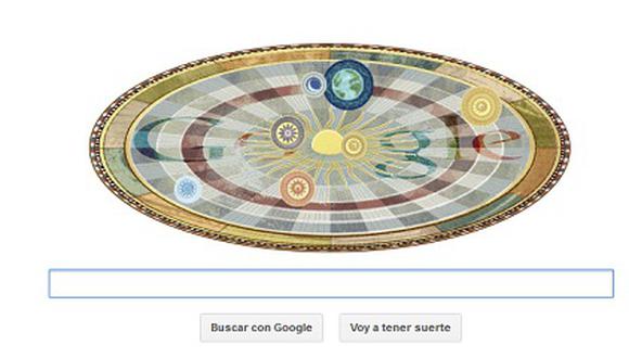 Google saluda el aniversario de Copérnico, padre de la astronomía moderna