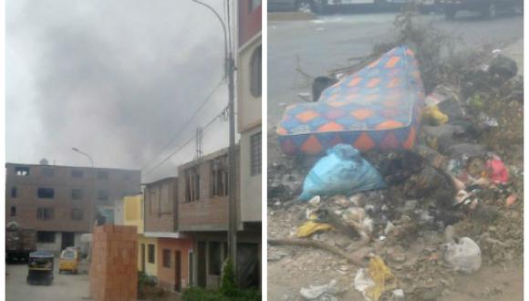 ​Desde WhatsApp: Vecinos optan por quemar basura en SMP