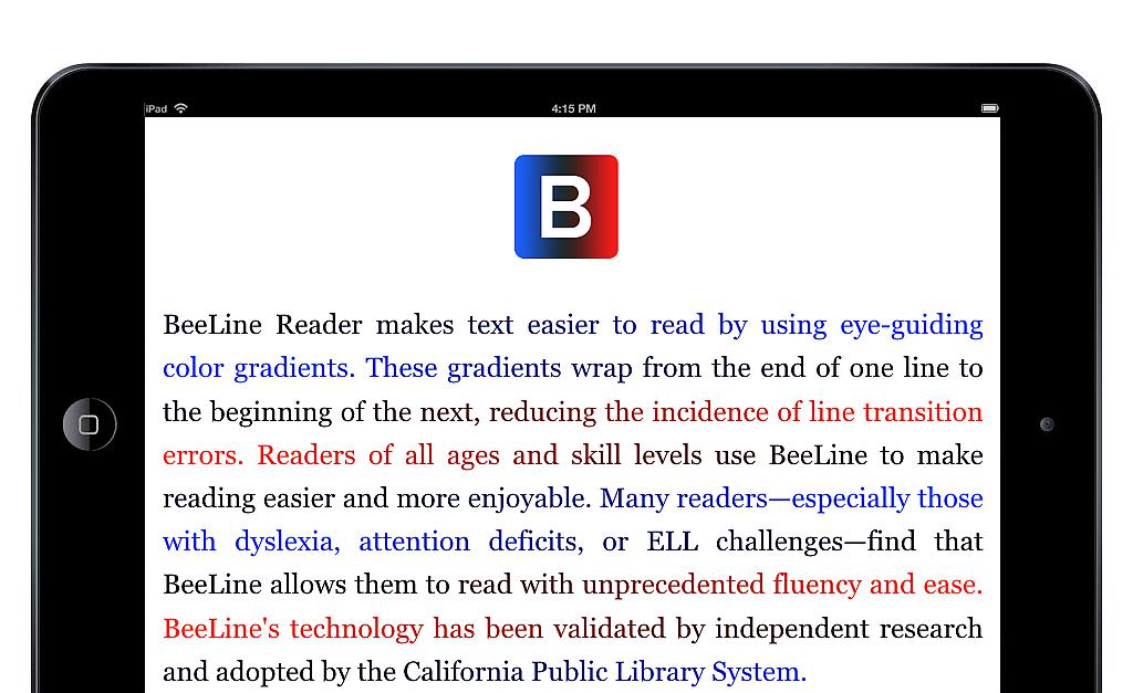 ​BeeLine Reader: La nueva aplicación que hace leer más rápido y mejor