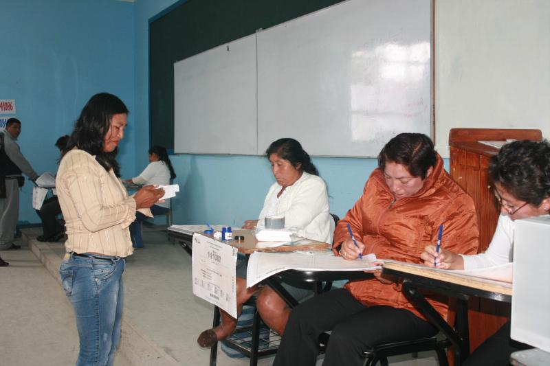 Elecciones 2014: Conoce las mesas de sufragio que se instalaron a las 5 de la mañana