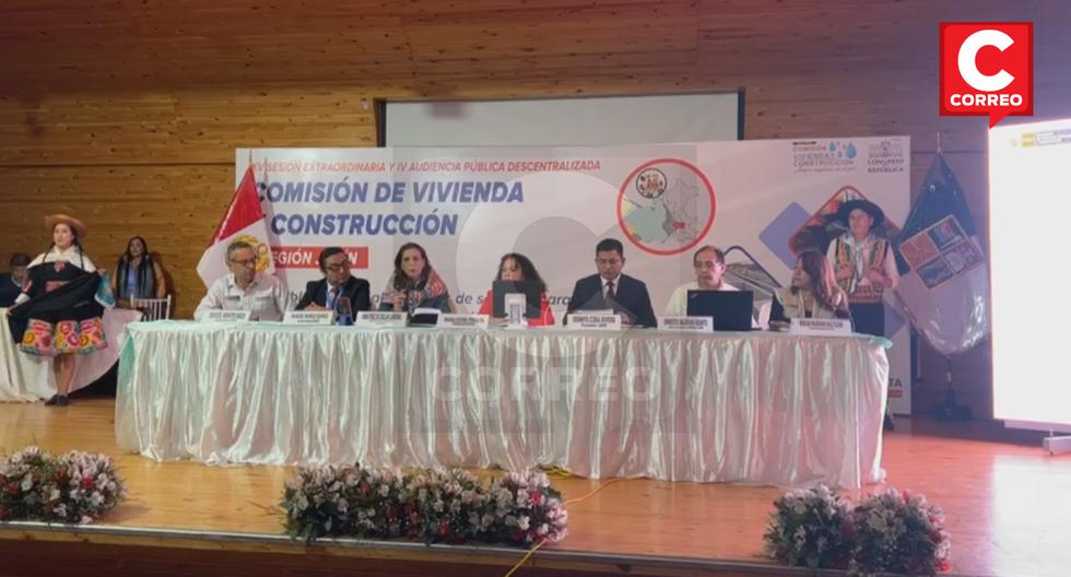 The Minister and the Congressional Housing Commission arrived in Huancayo to hold an extraordinary session |  Edition