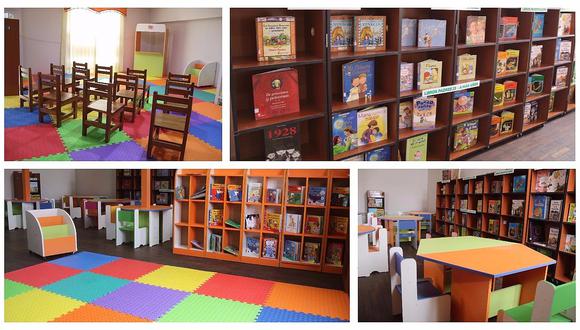 Especialistas trabajan en decoración de sala de lectura para niños (VIDEO)