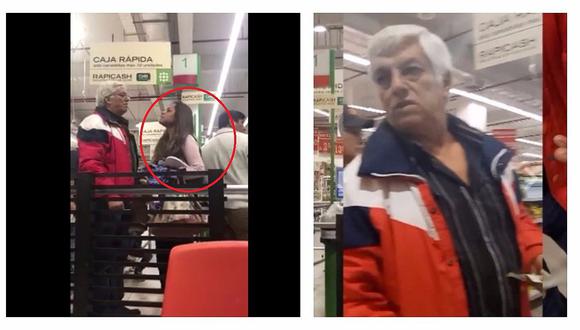 Facebook: denuncian agresión de una mujer a adulto mayor en Tottus de La Molina (VIDEO)