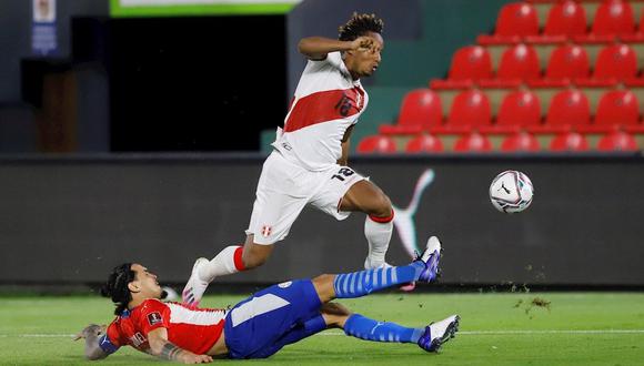 André Carrillo anotó un doblete ante Paraguay por las Eliminatorias rumbo a Qatar 2022. (Foto: EFE)