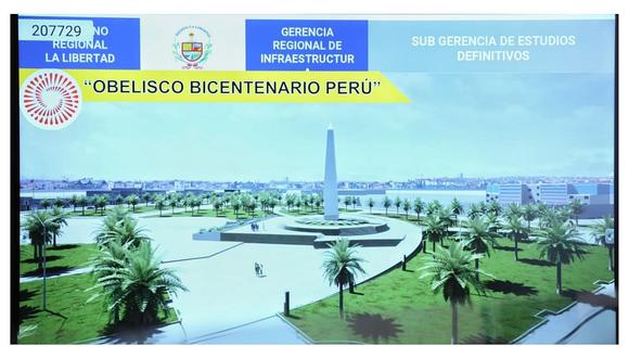 Presentan diseño de obelisco que rendirá homenaje a Trujillo por sus 200 años de independencia
