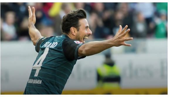 ​Claudio Pizarro volvió a marcar e impuso récord en la Bundesliga (VIDEO)