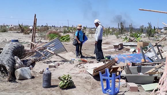 Destruyen más de cien casas por orden judicial en La Yarada Los Palos
