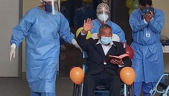 Huancavelica: hombre de 78 años que estuvo hospitalizado durante 25 días venció al COVID-19 (Foto: Diresa Huancavelica)