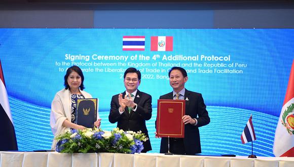 Perú y Tailandia modernizaron su acuerdo comercial. (Foto: Mincetur)
