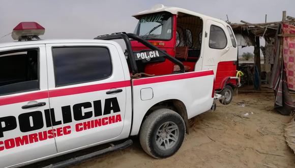 Chincha: Hampones abandonan mototaxi robada en la Av. Dos de Mayo