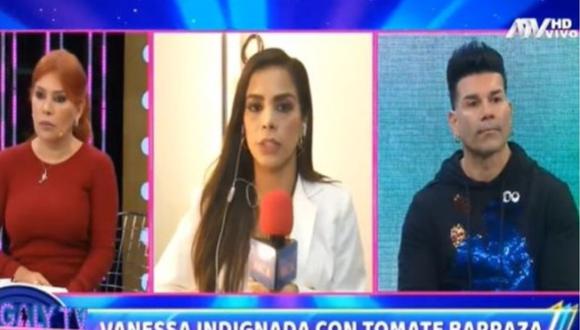 Carlos 'Tomate' Barraza dejó entrevista con Magaly Medina para no discutir con Vanessa López. (Foto: Captura de video)