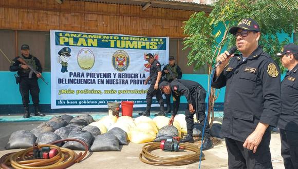 El jefe del Frente Policial de Tumbes, Javier Manuel Gonzáles Novoa, dijo que el lugar donde se han realizado más intervenciones es la provincia de Zarumilla.