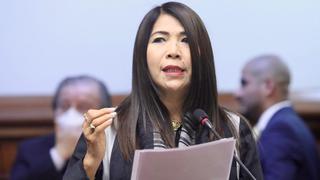 María Cordero renuncia a bancada de Fuerza Popular ante inicio de proceso de expulsión