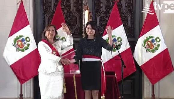 Ana Cecilia Gervasi Díaz juramentó como la nueva canciller del Perú. (Foto: Facebook / Presidencia Perú)