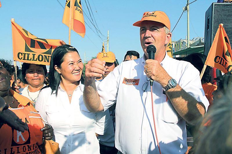 Cillóniz recibe baño de popularidad con Keiko