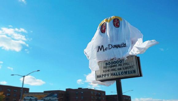 Local de Burger King se disfrazó de McDonald’s por Halloween
