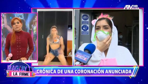 Korina Rivadeneira declaró para el programa de Magaly Medina y defendió su triunfo en "Reinas del show". (Foto: Captura ATV).