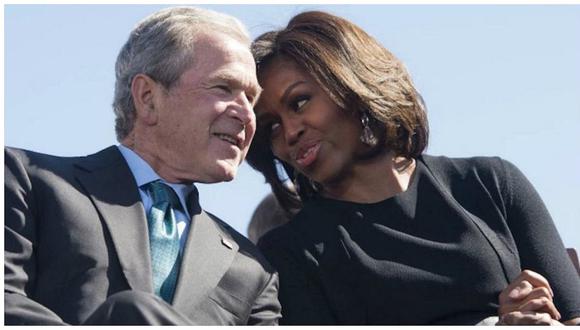 ​George Bush explicó por qué se lleva tan bien con Michelle Obama