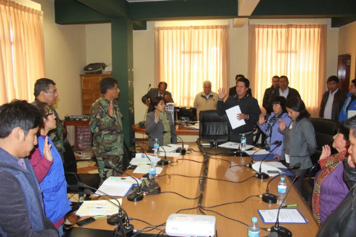 Comité jura por mejorar seguridad en Tayacaja