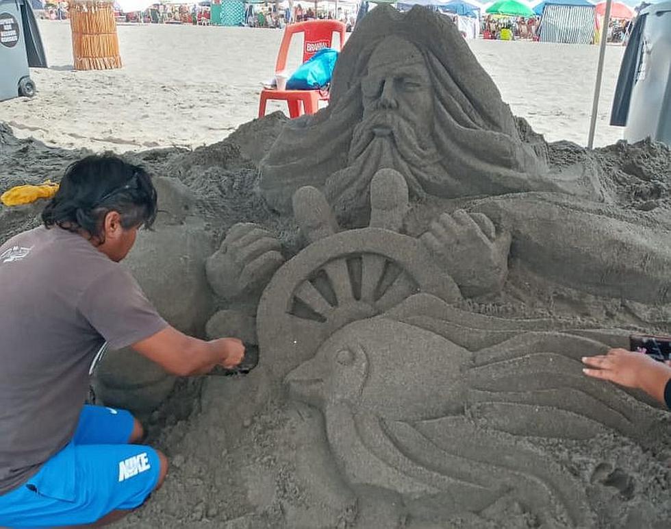 ​Transforman la arena en bellas esculturas (FOTOS)