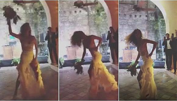 Stephanie Cayo asombra en su boda bailando tema de Beyoncé (VIDEOS)