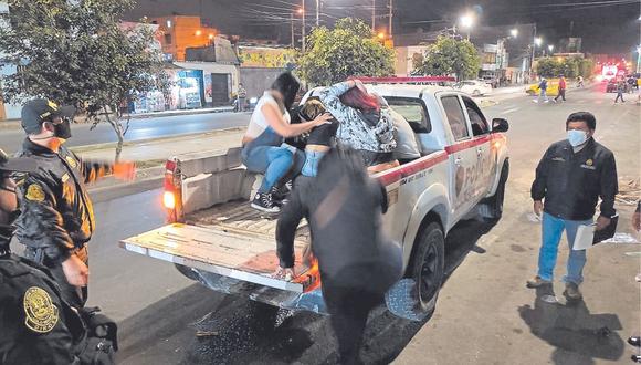 Fiscalía de Prevención del Delito y la Policía intervienen hostal. Mujeres operaban en esquina de avenida Aviación y jirón Leoncio Prado.