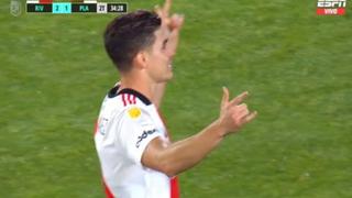 River Plate rompe el empate: Julián Álvarez anota de penal el 2-1 de ante Platense