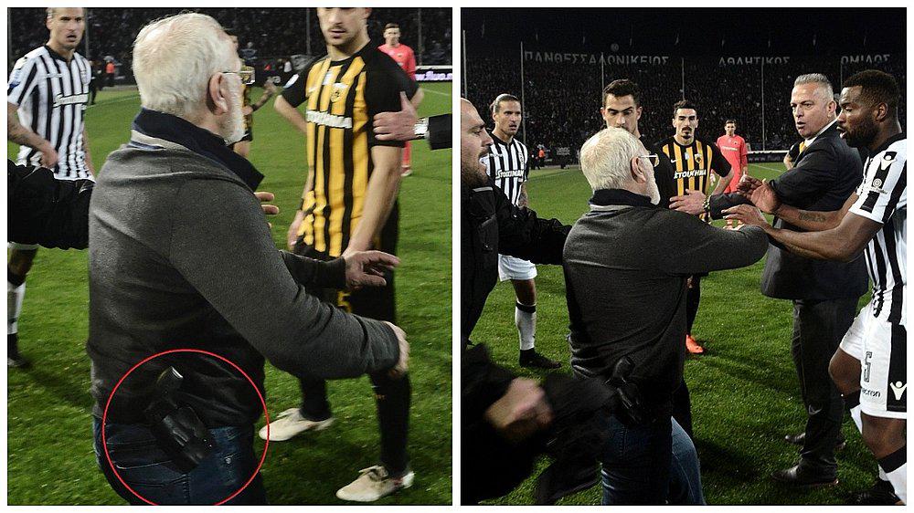 Presidente de equipo de fútbol amenaza con arma a árbitro en Grecia (VIDEO)