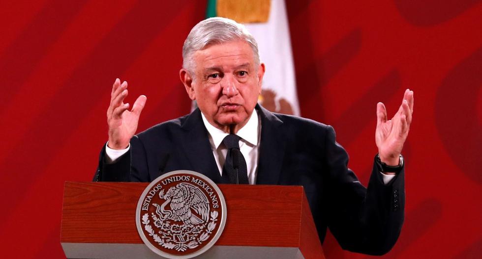El presidente de México, Andrés Manuel López Obrador (AMLO), se expresa durante su conferencia de prensa matutina. (EFE/ Jorge Núñez/Archivo).