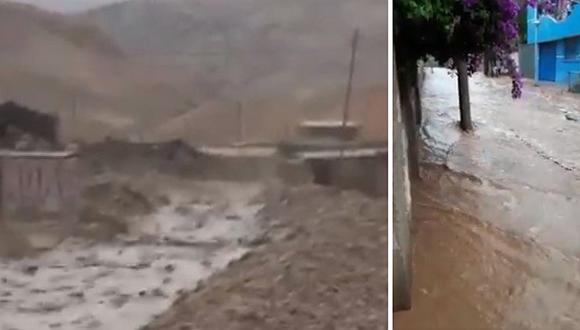 ​Arequipa: se registró intensa lluvia en Caravelí y huaico en Camaná (VIDEOS)
