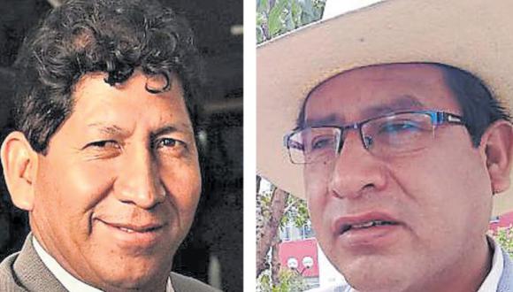 Entre ellos están Hugo Mendoza y Edwin Esquivel. Dos de ellos son acusados por el Ministerio Público de entregar dinero y botellas de licor a consejeros. (Foto: Difusión)