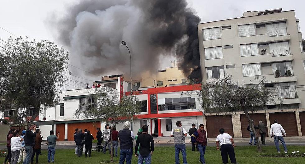 Lima: Incendio se registra en empresa de seguridad en San ...