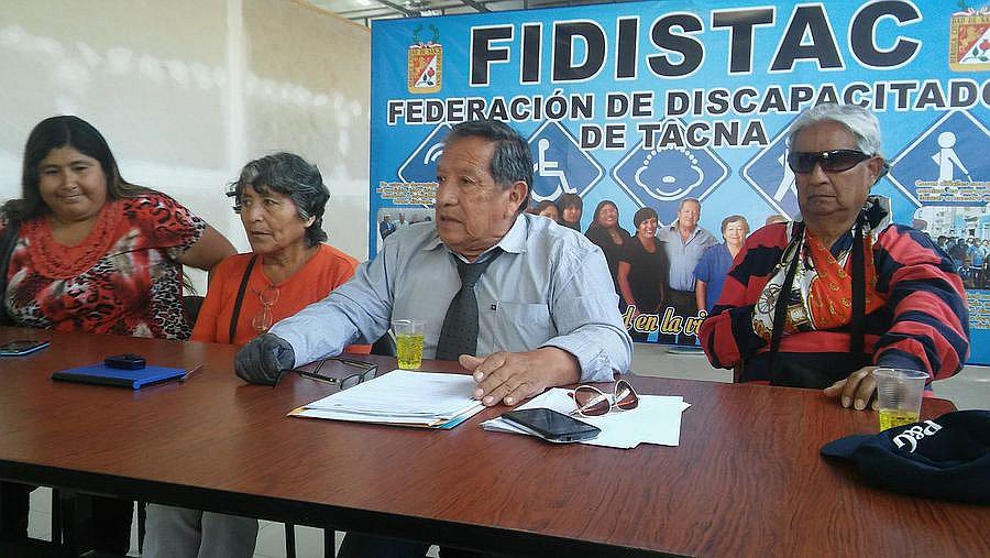 Tacna: Discapacitados exigen cambio de jefa de oficina gubernamental