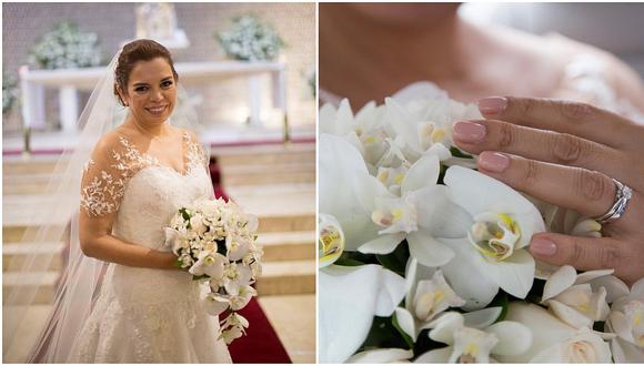 Milagros Leiva muestra fotografías de su matrimonio en Facebook