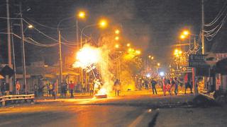 Piura: Bombazos y heridos durante el paro  de transportistas