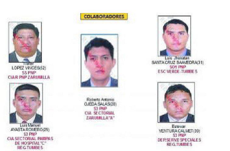 Tumbes: Los Policías implicados en red criminal cumplían la función de alertar las intervenciones