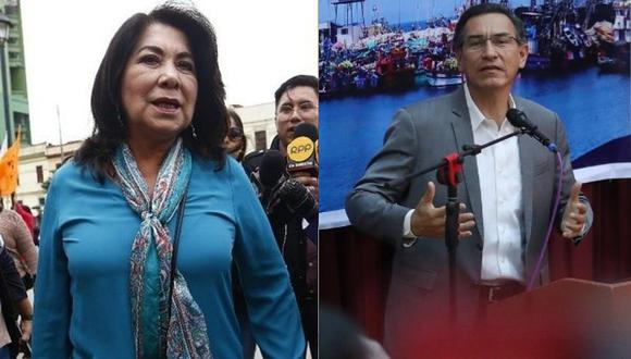 Martha Chávez: "Quien no es presidente en ejercicio es Martín Vizcarra"