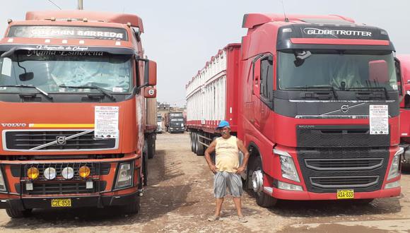 El representante de la Unión de Transportistas de Carga Tacna, Dante Morales Cabrera, indicó que son 400 unidades de carga pesada que acatarán la medida en la región. (Foto: Difusión)